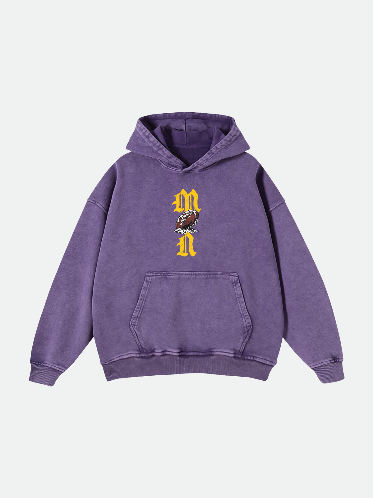 Gothic Purple Football Hoodie