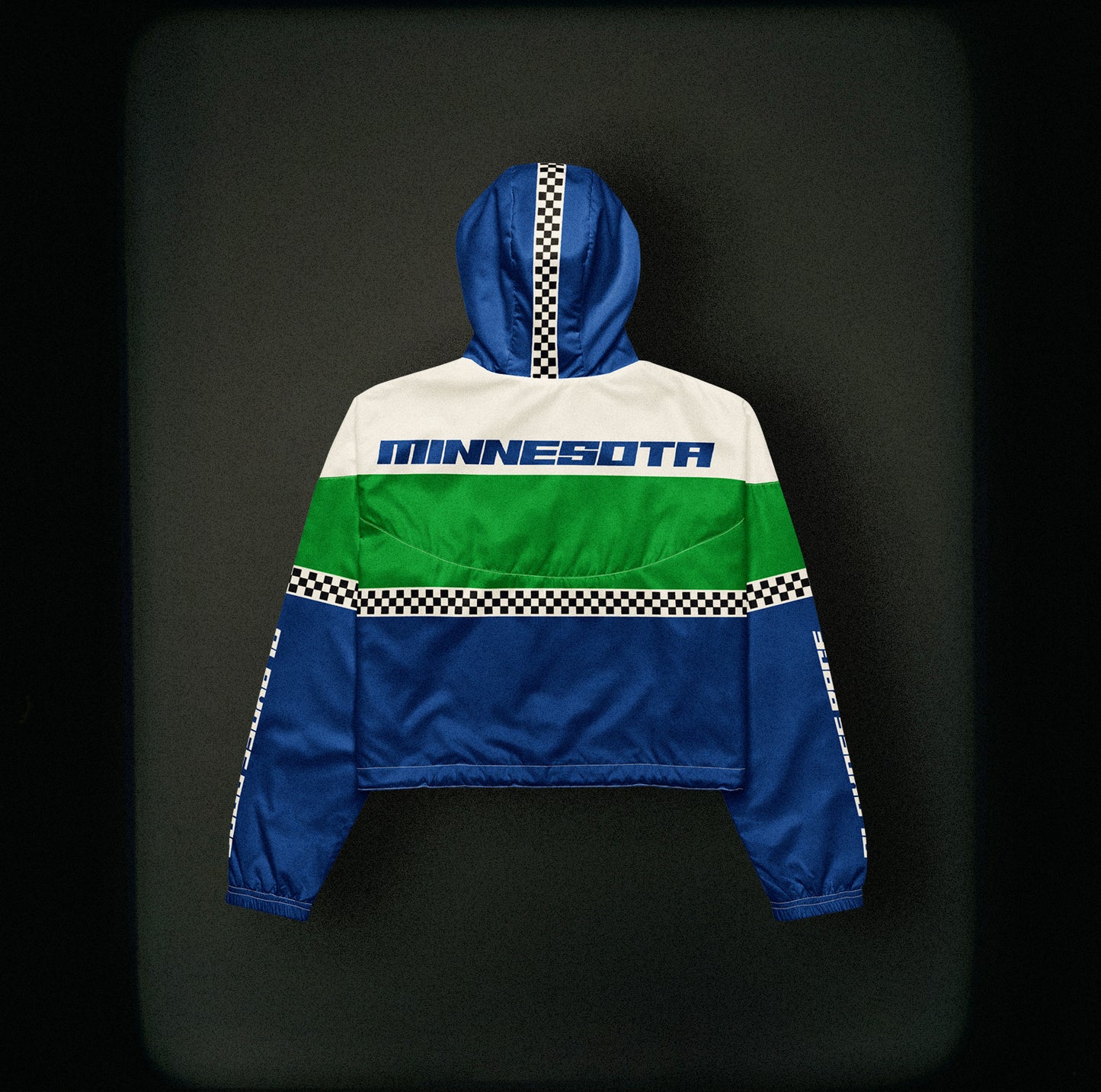 Playoff Race Womens Cropped Windbreaker