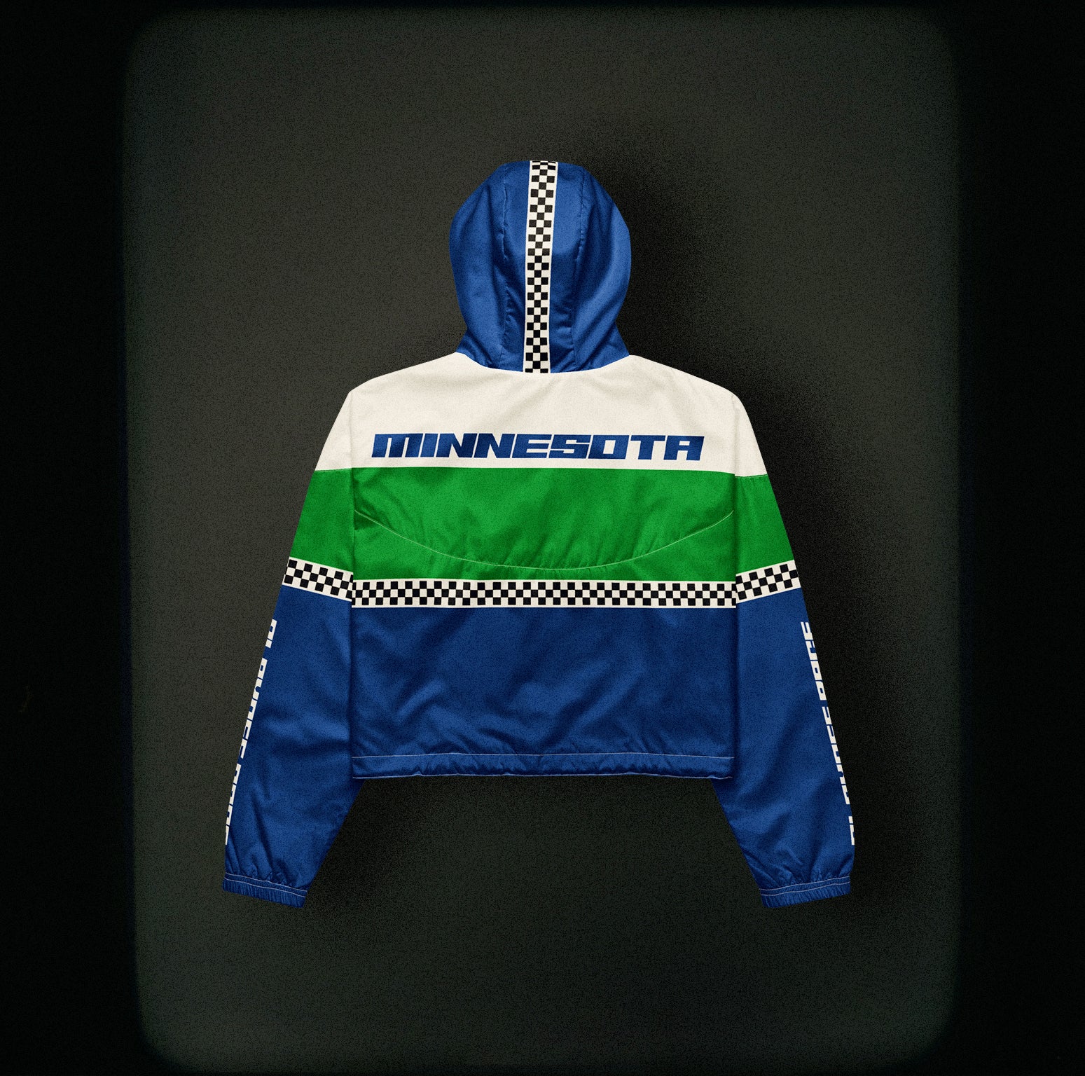Playoff Race Womens Cropped Windbreaker