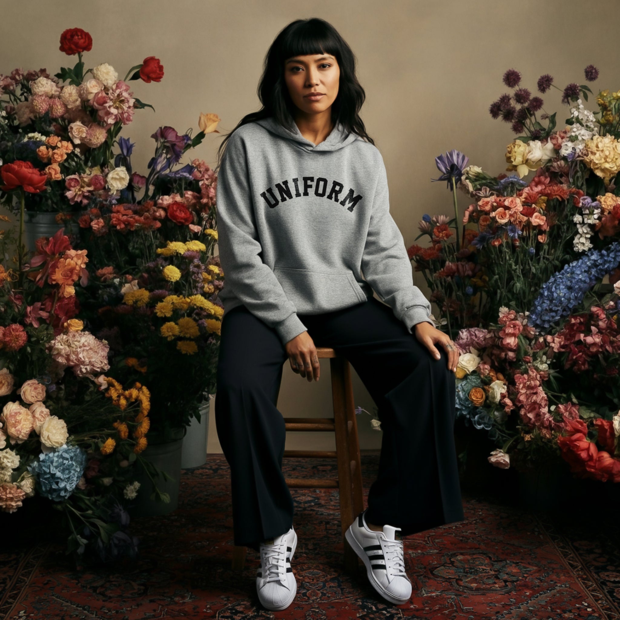Uniform Block Letter Hoodie