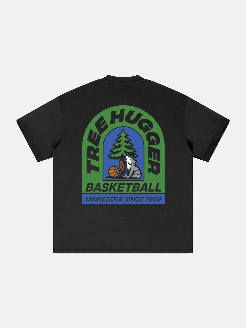 Tree Hugger Black Tee