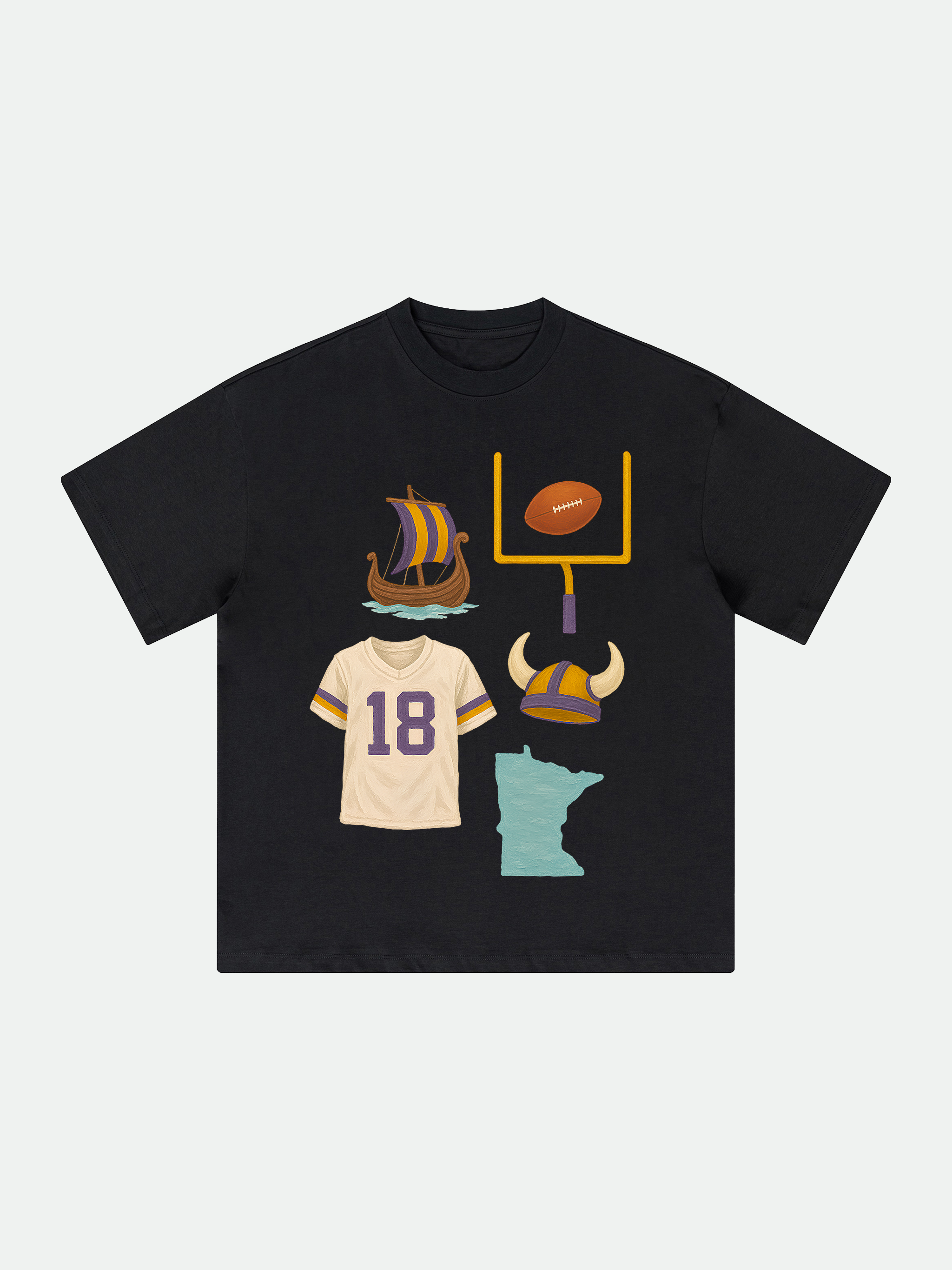 Football Collage (Black)