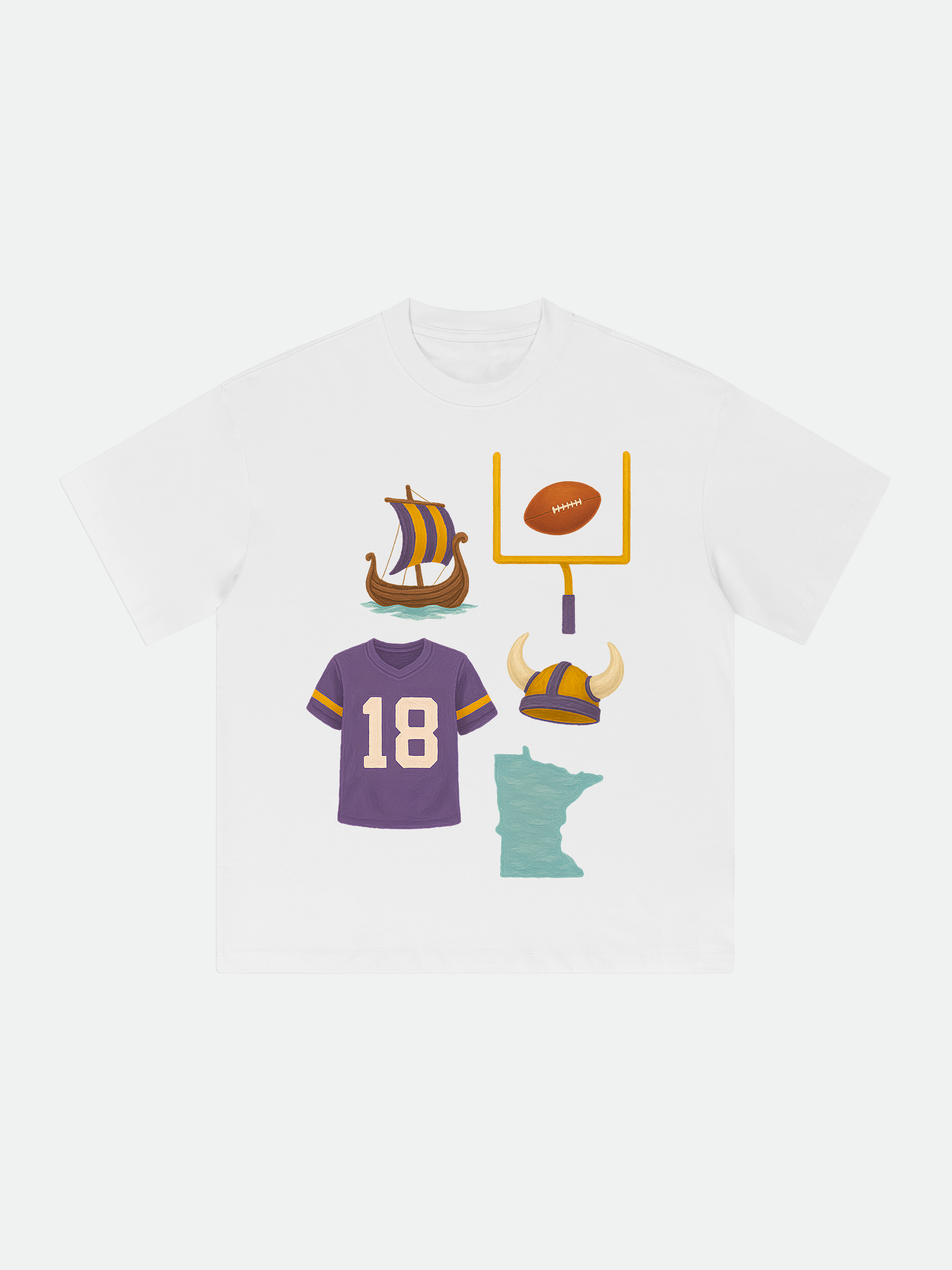 Football Collage (White)