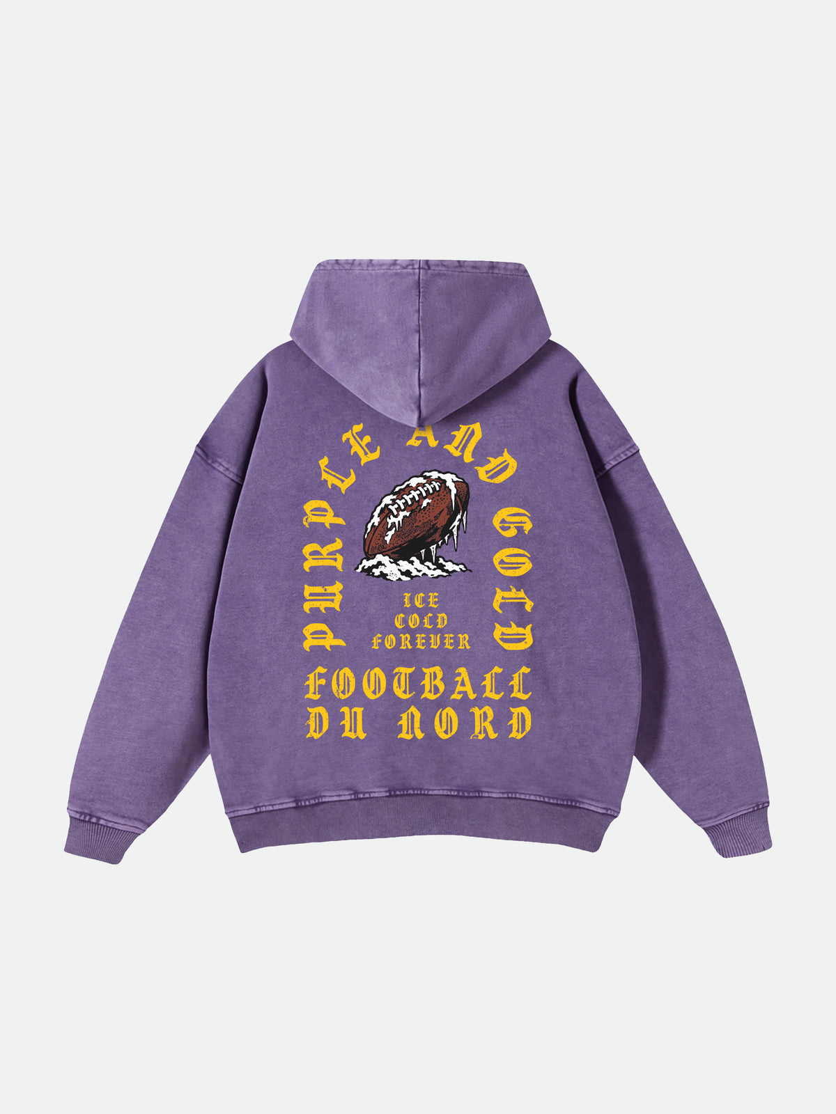 Gothic Purple Football Hoodie