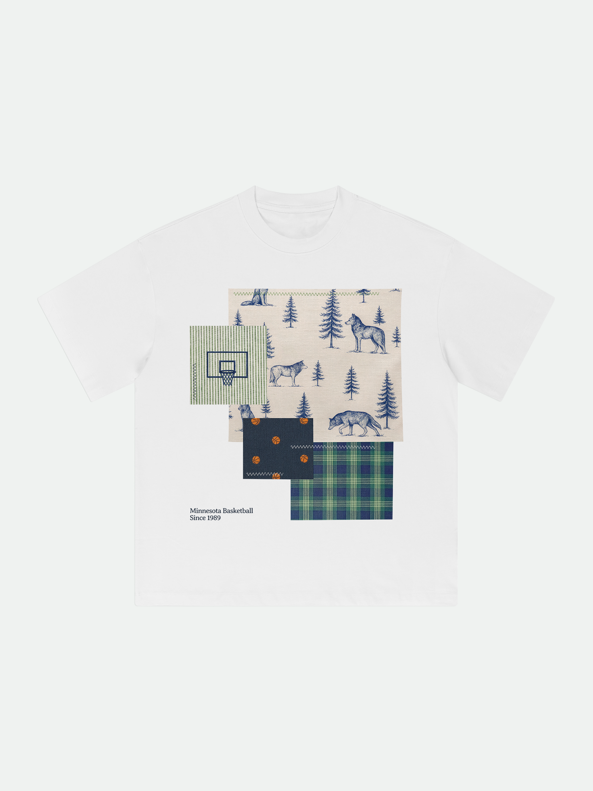 Patchwork Tee (White)