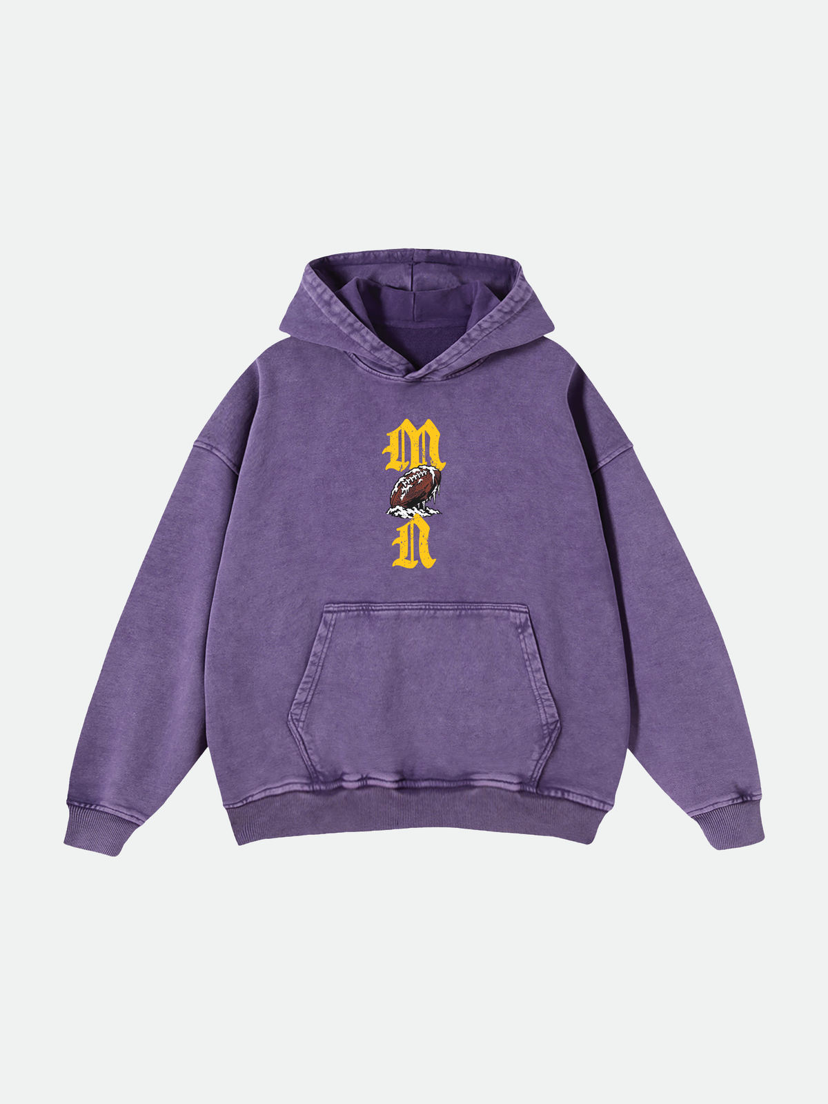 Gothic Purple Football Hoodie